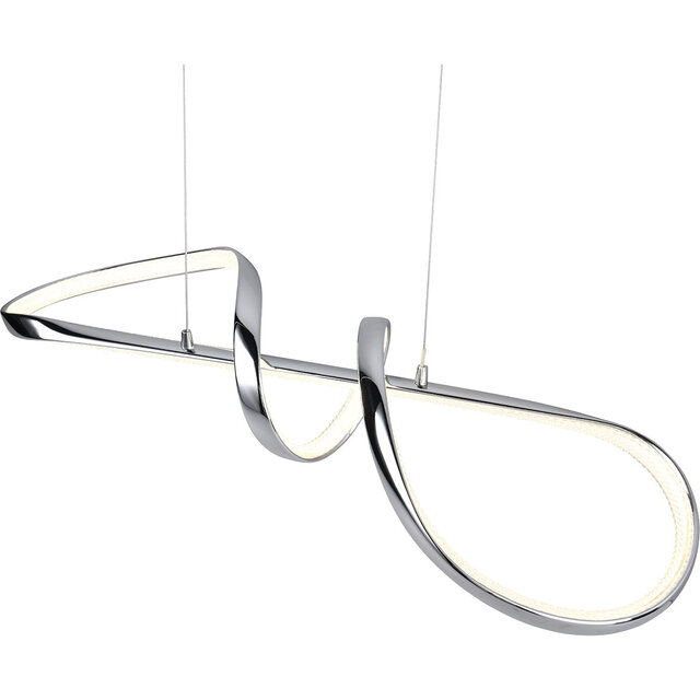 HLW LED Elegante Dimbare Metalen LED Hanglamp 37W - Witte LED Lamp met Natuurlijk Wit Licht