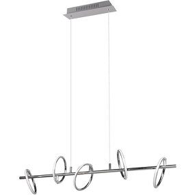 Metalen LED Hanglamp Trion Arko - 5 Lichtpunten, Warm Wit 4W Metalen LED Hanglamp Trion Arko - 5 Lichtpunten, Warm Wit 4W