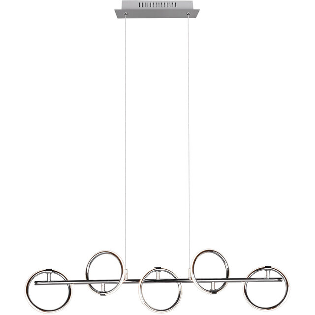 HLW LED Witte Metalen LED Hanglamp Trion Arko - 5 Draaibare Lichtpunten, 4W LED Warm Wit