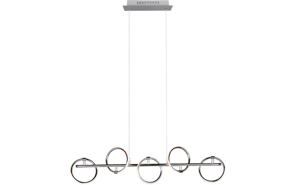 HLW LED Witte Metalen LED Hanglamp Trion Arko - 5 Draaibare Lichtpunten, 4W LED Warm Wit