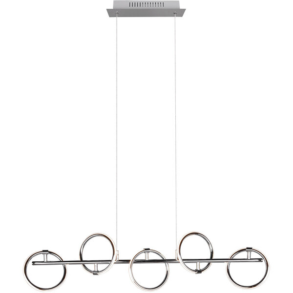 HLW LED Witte Metalen LED Hanglamp Trion Arko - 5 Draaibare Lichtpunten, 4W LED Warm Wit HLW LED Witte Metalen LED Hanglamp Trion Arko - 5 Draaibare Lichtpunten, 4W LED Warm Wit