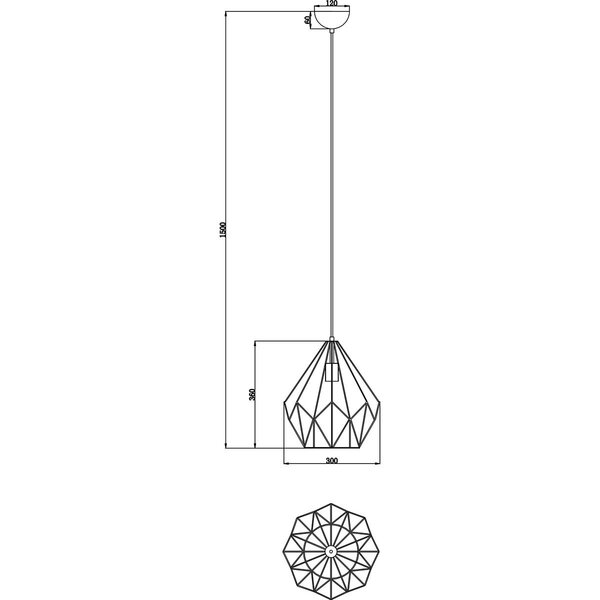 HLW LED LED Hanglamp - Trion Escape - Mat Zwart Metalen 1-lichts E27 Fitting HLW LED LED Hanglamp - Trion Escape - Mat Zwart Metalen 1-lichts E27 Fitting