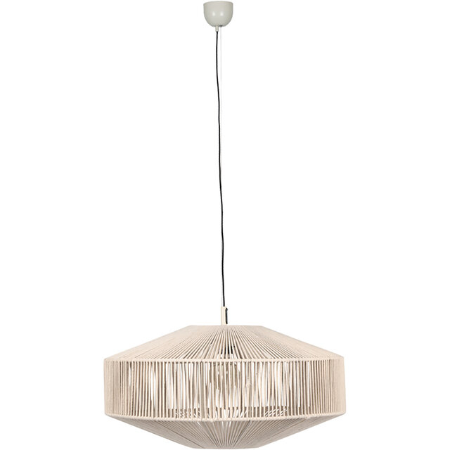 Witte LED Hanglamp - Trion Silka Metalen LED Lamp 61cm Verlichting per ruimte