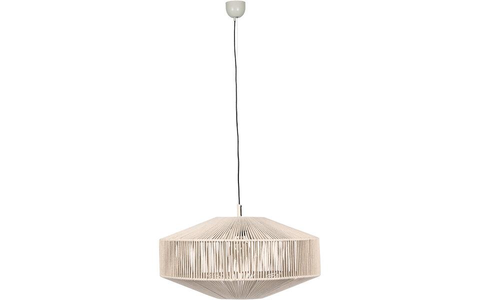HLW LED Metal LED Pendant Lamp Trion Silka - White LED Lamp 61cm, Adjustable & Energy Efficient