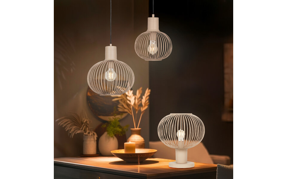 HLW LED Stylish Metal LED Pendant Lamp Trion Alia - 1-light, E27 LED lamp