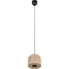 HLW LED LED Pendant Lamp Trion Alisa - 1-light, Round, E27 Fitting, Brown Jute, 31 cm