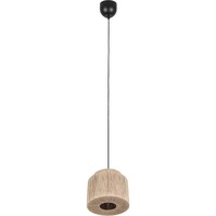 LED Hanglamp Trion Alisa - Rond 31 cm, Bruin Jute