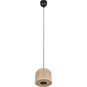 LED Hanglamp Trion Alisa - Rond 31 cm, Bruin Jute LED Hanglamp Trion Alisa - Rond 31 cm, Bruin Jute