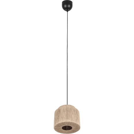 LED Hanglamp Trion Alisa - 1-lichts, Rond, E27 Fitting, Bruin Jute, 31 cm LED Hanglamp Trion Alisa - 1-lichts, Rond, E27 Fitting, Bruin Jute, 31 cm