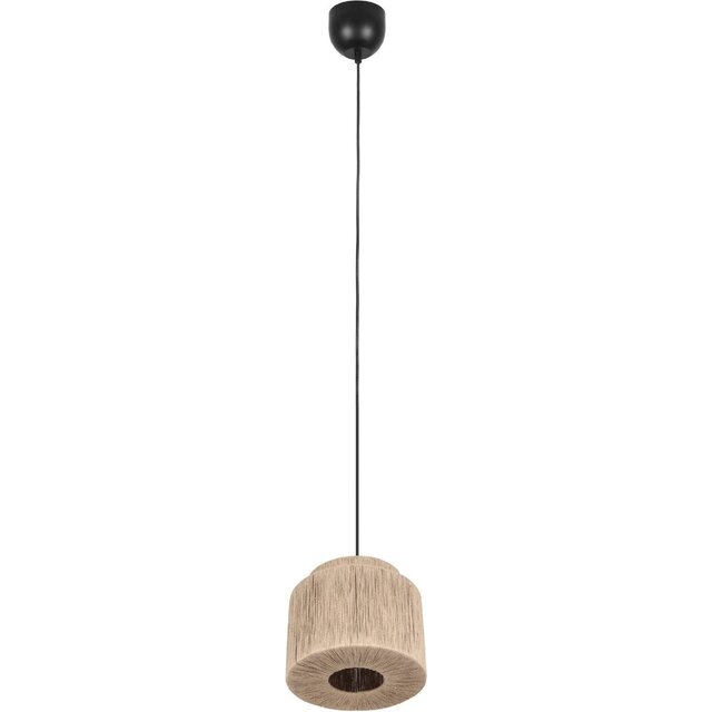LED Hanglamp Trion Alisa - Rond 31 cm, Bruin Jute Verlichting per ruimte