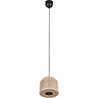 LED Hanglamp Trion Alisa - Rond 31 cm, Bruin Jute Verlichting per ruimte