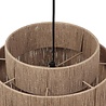 HLW LED LED Pendant Lamp Trion Alisa - 1-light, Round, E27 Fitting, Brown Jute, 31 cm