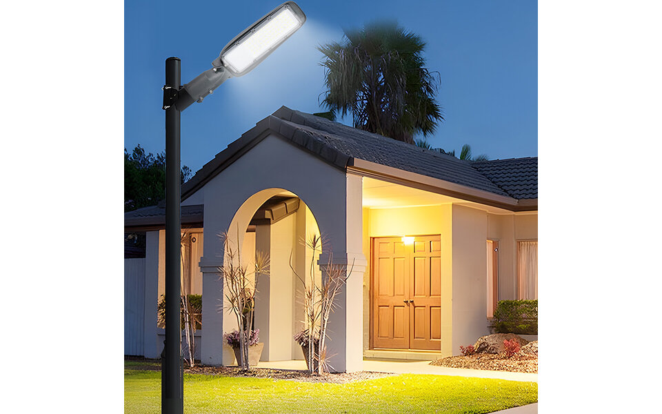 Velvalux Velvalux Lumeno 50W Waterdichte Witte LED Straatlamp - Neutraal Wit, Flikkervrij & IK08 Velvalux Velvalux Lumeno 50W Waterdichte Witte LED Straatlamp - Neutraal Wit, Flikkervrij & IK08