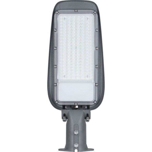 Waterdichte LED straatlamp 100W met neutraal wit licht van 4000K en 9300 lumen in zwart metalen behuizing