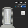 HLW LED Waterproof Smart 100W LED Street Light - Aluminum, Matte Gray, Natural White 4000K