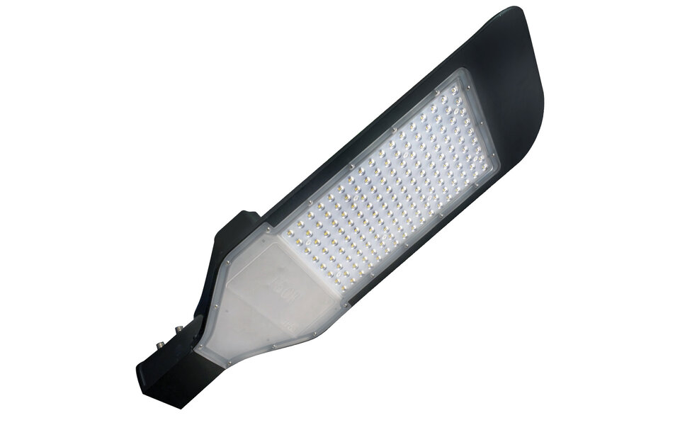 HLW LED 150W Aluminum LED Street Light - Waterproof IP65 - Matte Black & Bright Cool White