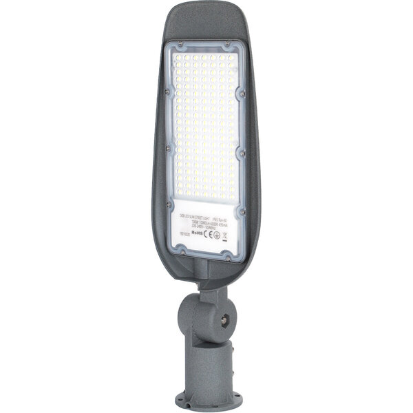 HLW LED Waterdichte 100W Aluminium LED Straatlamp - Mat Grijs, Daglicht Wit 6500K