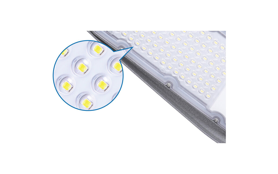 HLW LED Waterproof 100W Aluminum LED Street Light - Matte Gray, Daylight White 6500K HLW LED Waterproof 100W Aluminum LED Street Light - Matte Gray, Daylight White 6500K