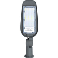 50W Aluminum LED Street Light - Waterproof, Gray & Daylight White