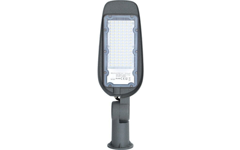 HLW LED Waterdichte 50W Aluminium LED Straatlamp - Mat Grijs, Daglicht Wit 6500K