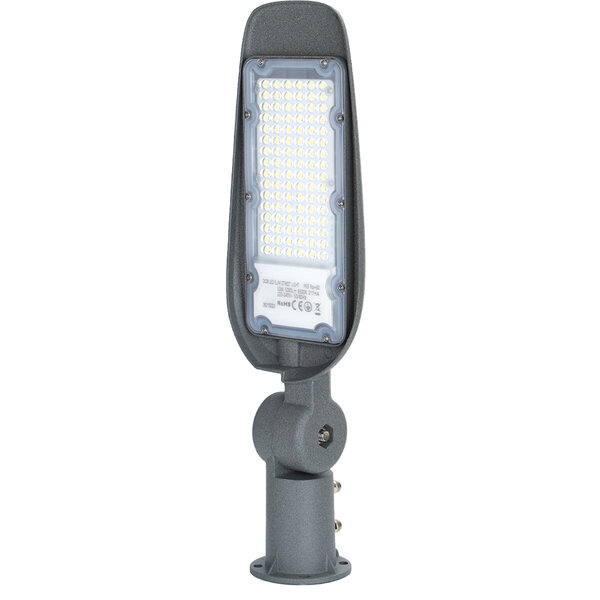 HLW LED Waterdichte 50W Aluminium LED Straatlamp - Mat Grijs, Daglicht Wit 6500K