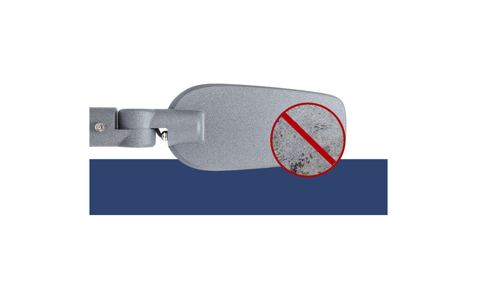 HLW LED Waterdichte 50W Aluminium LED Straatlamp - Mat Grijs, Daglicht Wit 6500K