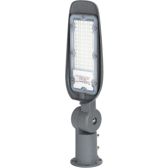 Mat grijze waterdichte aluminium LED straatlamp 30W met 3000 lumen daglicht wit licht Mat grijze waterdichte aluminium LED straatlamp 30W met 3000 lumen daglicht wit licht