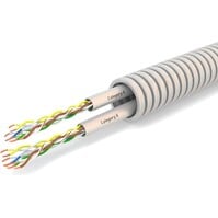 Flexibele CAT6 buis 20mm - Voorbedraad 100m, KEMA-keur Flexibele CAT6 buis 20mm - Voorbedraad 100m, KEMA-keur