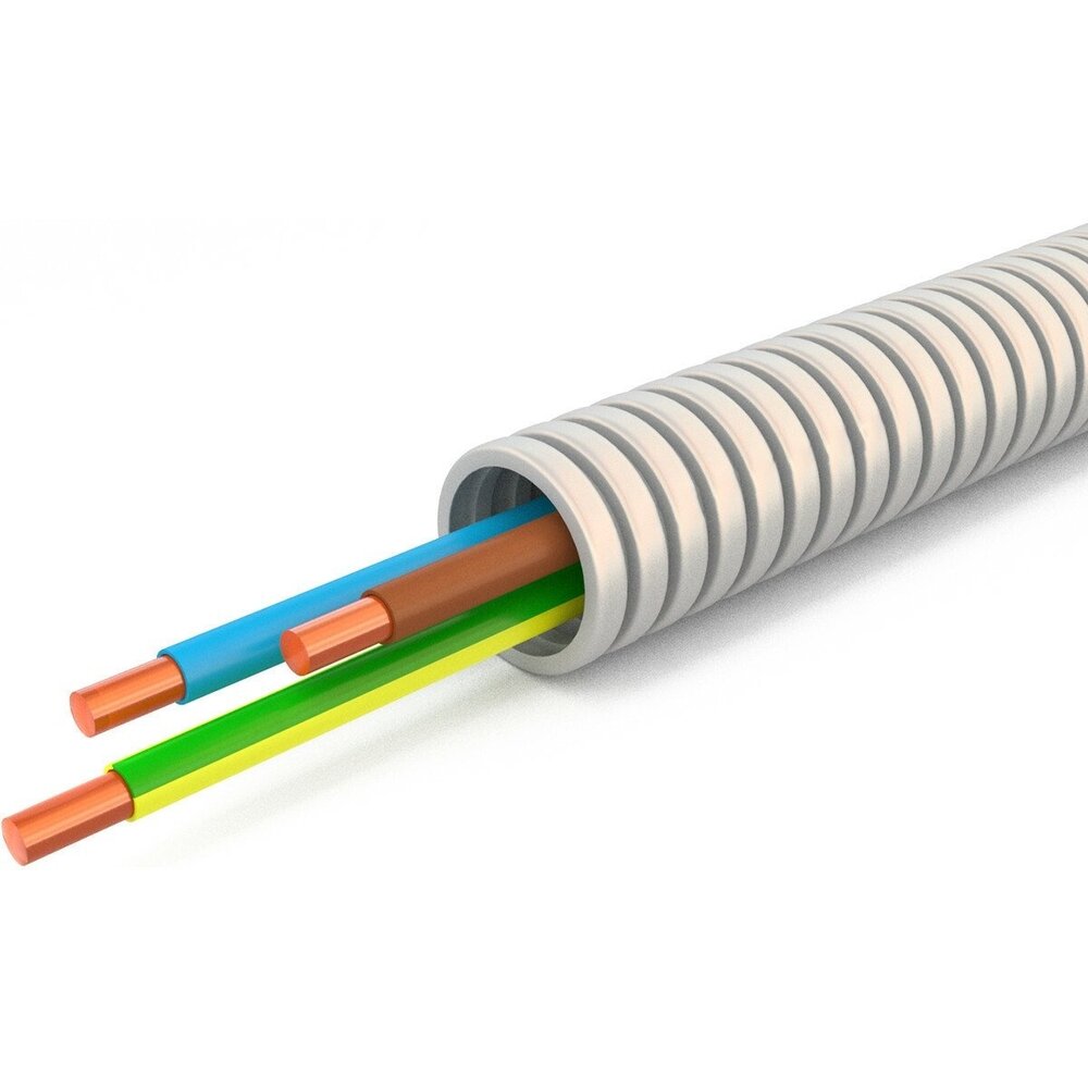 Pre-wired flexible conduit 16 mm 50 m — 3-core 2.5 mm²