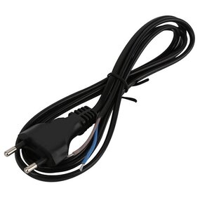 Voedingskabel 1,5 m Zwart – Europlug (C7) 220V 10A LED Voedingskabel 1,5 m Zwart – Europlug (C7) 220V 10A LED