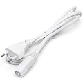 White power cable 1.5 m for T5 LED tube – C7 Europlug