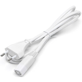 Witte voedingskabel 1,5m voor T5 LED buis – C7 Europlug Witte voedingskabel 1,5m voor T5 LED buis – C7 Europlug