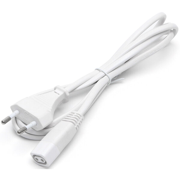 HLW LED Witte voedingskabel 1,5m voor T5 LED buis – C7 Europlug HLW LED Witte voedingskabel 1,5m voor T5 LED buis – C7 Europlug