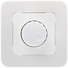 Inbouw LED-dimmer 1-300W 230V Druk/Draaiknop Wit