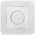 Built-in LED dimmer 1-300W 230V Push/Turn button White