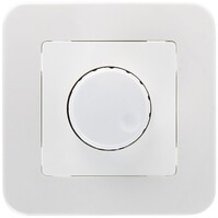 Built-in LED dimmer 1-300W 230V Push/Turn button White Built-in LED dimmer 1-300W 230V Push/Turn button White