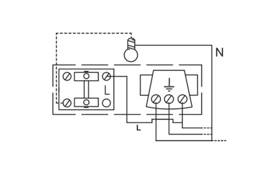 HLW LED Buitenstopcontact IP54 geaard 230V/10A met schakelaar