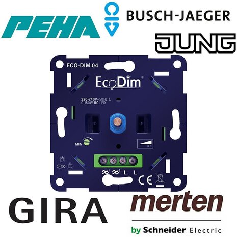 Draaidimmer, LED dimmer Draaidimmer, LED dimmer