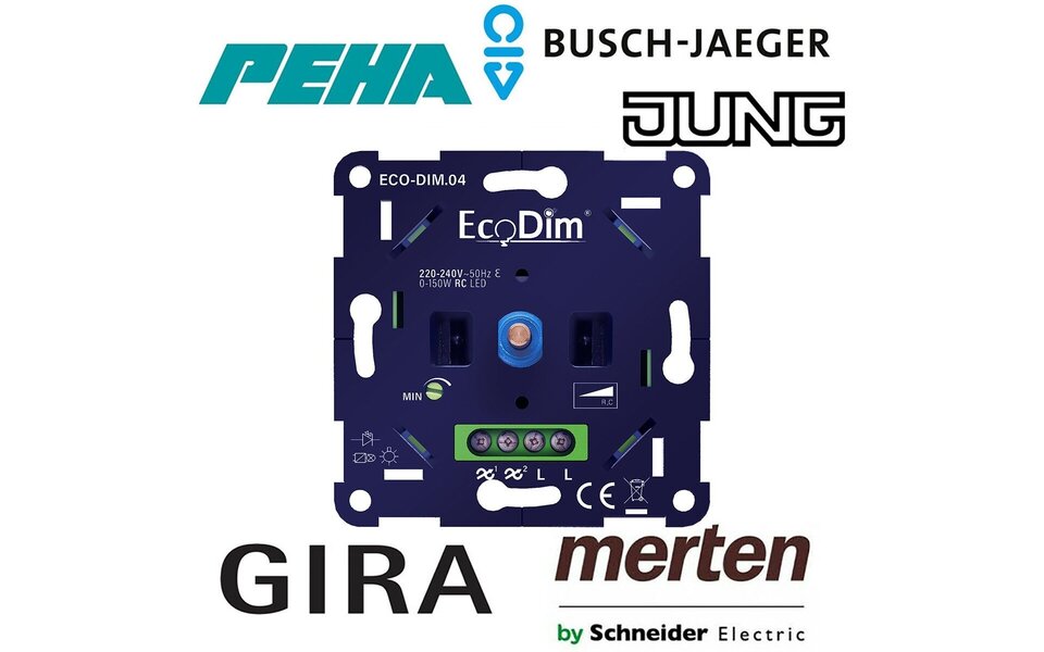 EcoDim EcoDim ECO-DIM.04 LED dimmer 0–150W (up to 8 lamps)