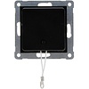 KOPP Athenis matte black 1-gang changeover switch LED