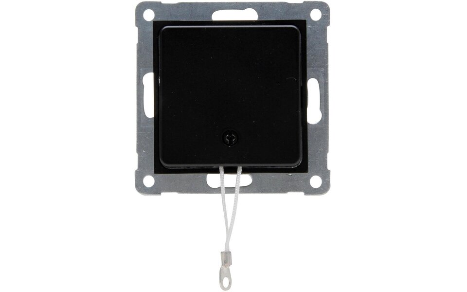 KOPP KOPP Athenis mat zwart 1-voudige wisseltrekschakelaar LED