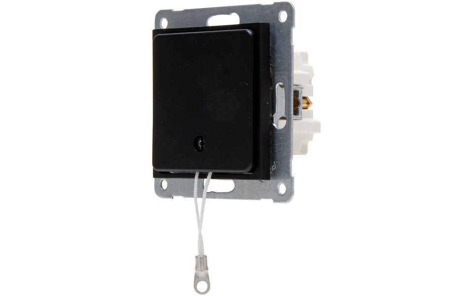 KOPP KOPP Athenis matte black 1-gang changeover switch LED