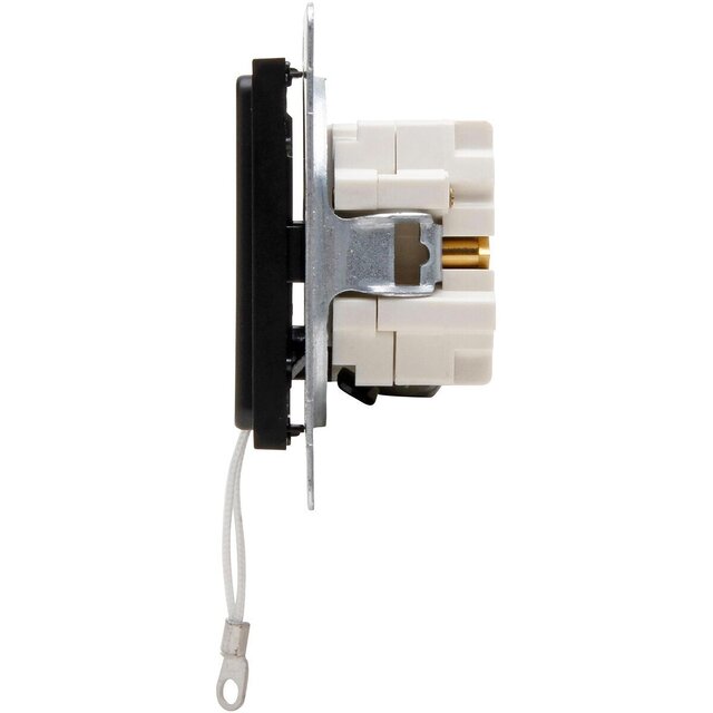 KOPP KOPP Athenis matte black 1-gang changeover switch LED