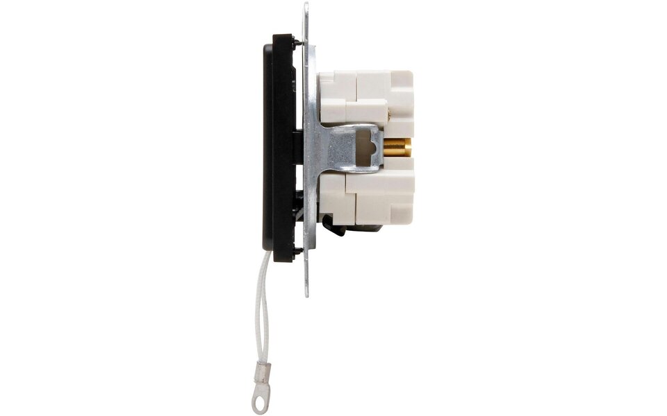 KOPP KOPP Athenis mat zwart 1-voudige wisseltrekschakelaar LED