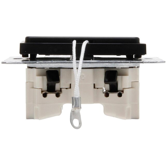 KOPP KOPP Athenis matte black 1-gang changeover switch LED