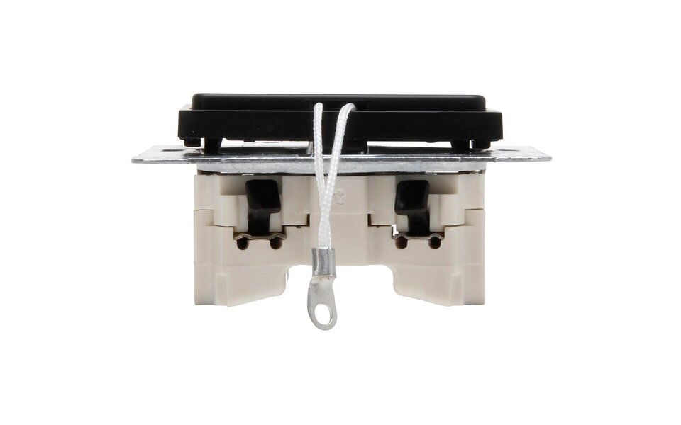 KOPP KOPP Athenis matte black 1-gang changeover switch LED