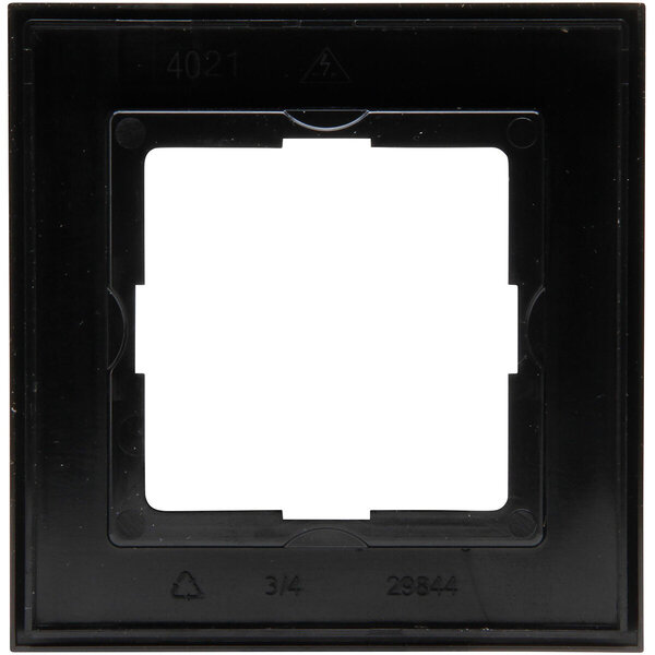 KOPP KOPP Athenis HK07 afdekraam 1-voudig mat zwart 83x83mm