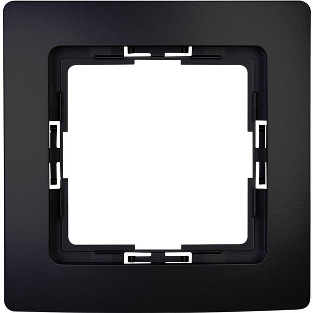 KOPP Paris HK05 1-voudig afdekraam mat zwart LED toebehoren KOPP Paris HK05 1-voudig afdekraam mat zwart LED toebehoren