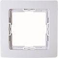 KOPP Paris HK05 1-gang cover frame Arctic Gloss White