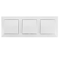 3-voudige wisselschakelaar Aigi wit 230V - LED 3-voudige wisselschakelaar Aigi wit 230V - LED